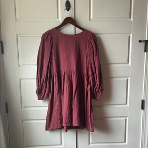 Audrey 3+1 Dusty Rose Babydoll Dress
